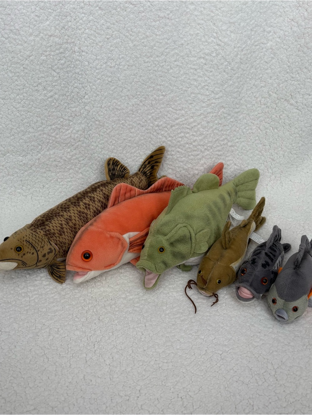 Cabin Critters Plush Fish Lot Of 6 Different Fish